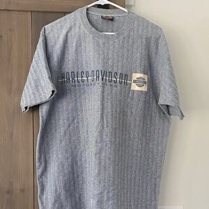 Harley-Davidson Heather Blue Short Sleeve Logo Tee